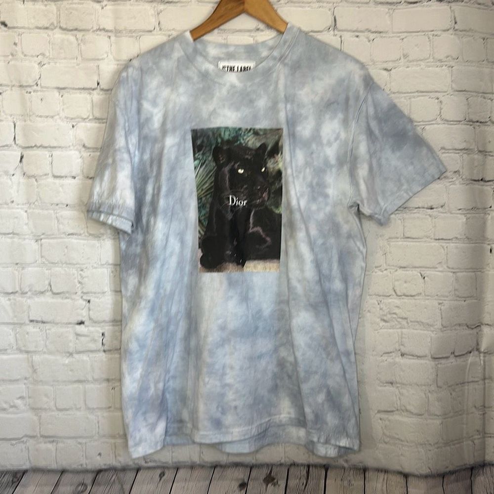 3:15 The‎ Label Unisex Tye Die Short Sleeve Shirt size Large L Black Panther